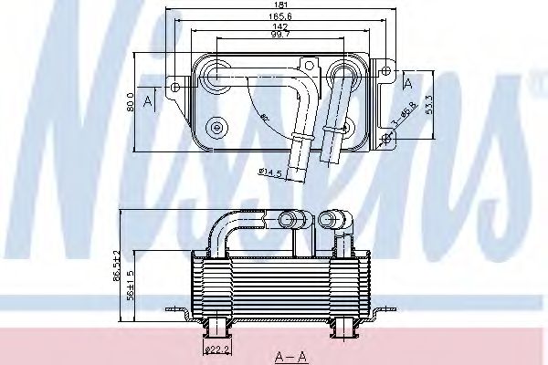 Масляный радиатор коробки передач NISSENS 90623