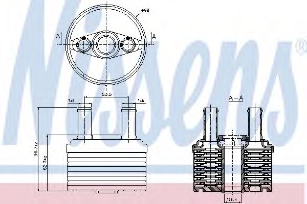 Масляный радиатор коробки передач NISSENS 90664
