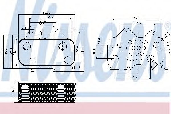 Масляный радиатор NISSENS 90712