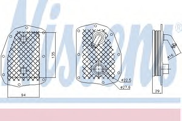 Масляный радиатор NISSENS 90734