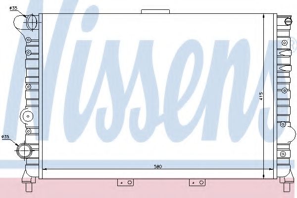 Радиатор охлаждения двигателя NISSENS 60038