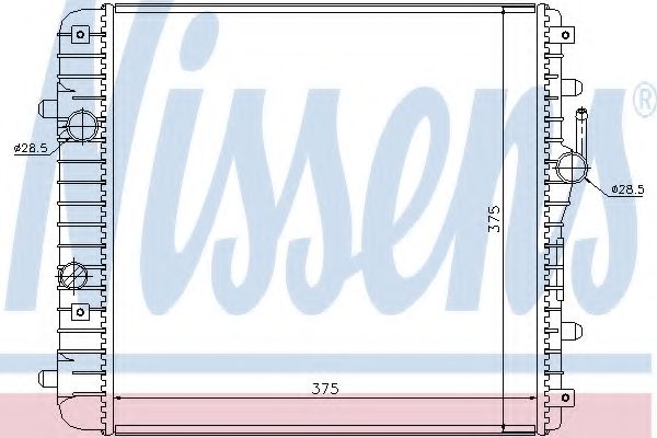 Радиатор охлаждения двигателя NISSENS 630738