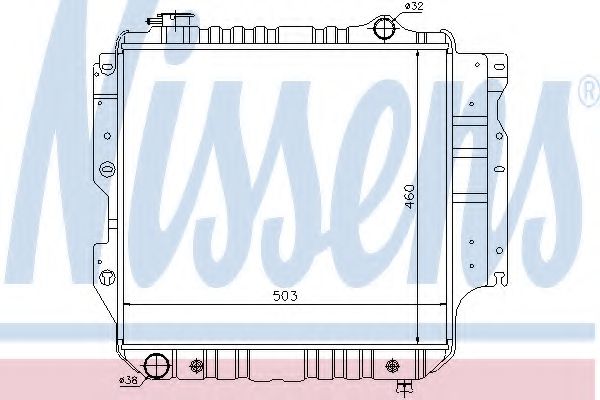 Радиатор охлаждения двигателя NISSENS 61015
