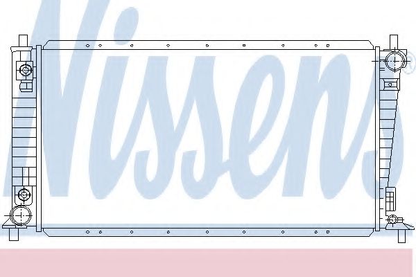 Радиатор охлаждения двигателя NISSENS 66856