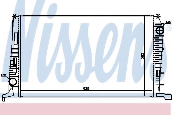 Радиатор охлаждения двигателя NISSENS 637614