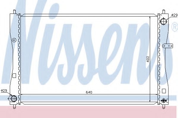 Радиатор охлаждения двигателя NISSENS 68184