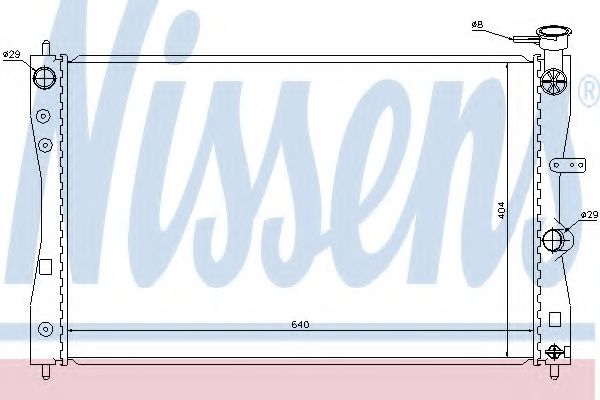 Радиатор охлаждения двигателя NISSENS 68183
