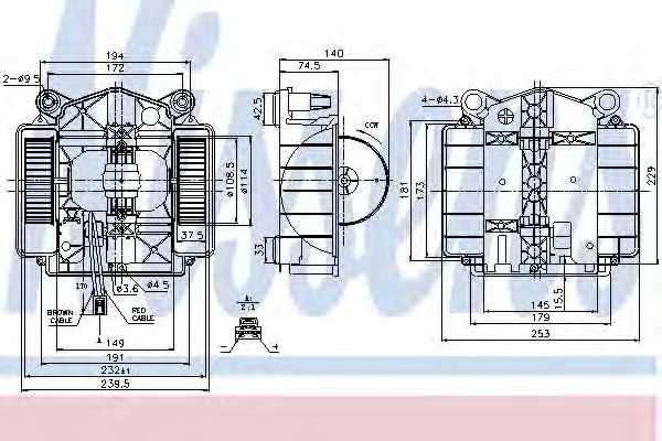 Вентилятор салона NISSENS 87110