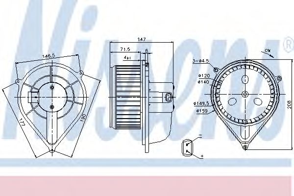 Вентилятор салона NISSENS 87128