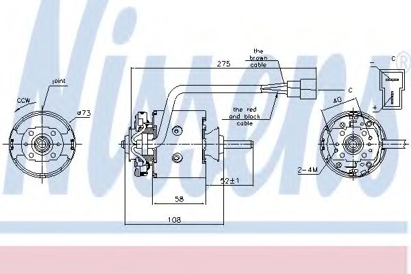 Вентилятор салона NISSENS 87195