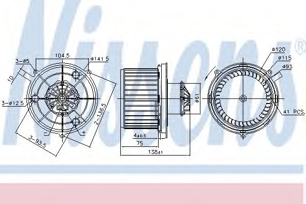 Вентилятор салона Honda/Acura 79310-S2K-003