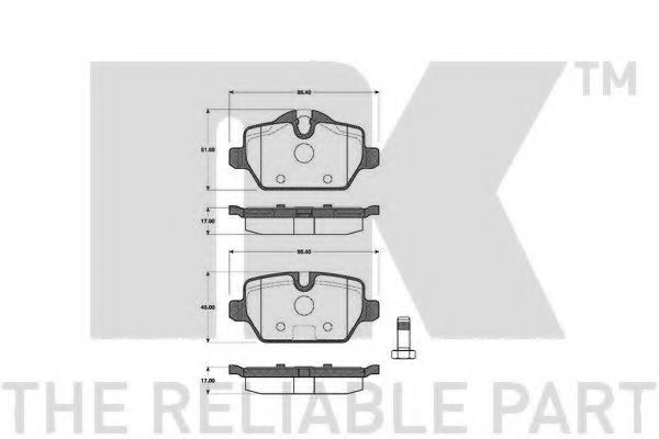 Тормозные колодки NK 221530