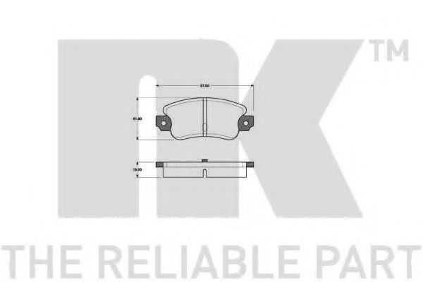 Тормозные колодки nk 221802