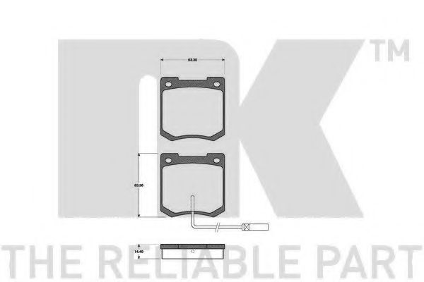 Тормозные колодки nk 221811