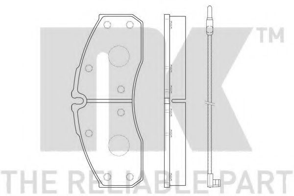 Тормозные колодки NK 222395