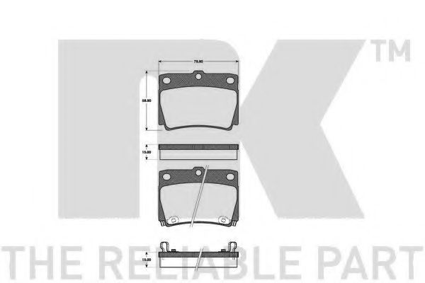 Тормозные колодки NK 223030