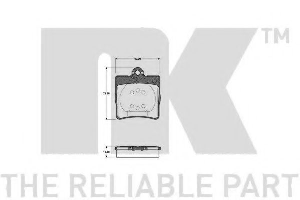 Тормозные колодки NK 223335