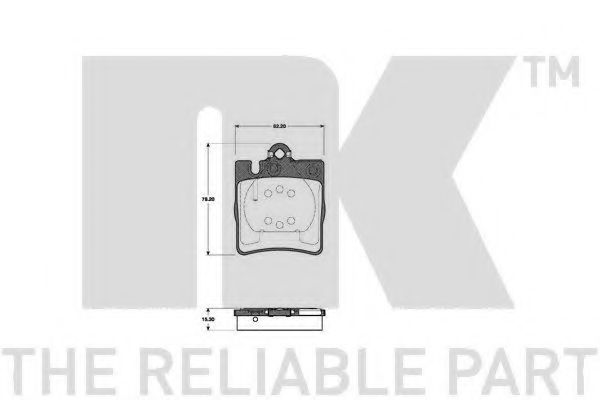 Тормозные колодки NK 223339