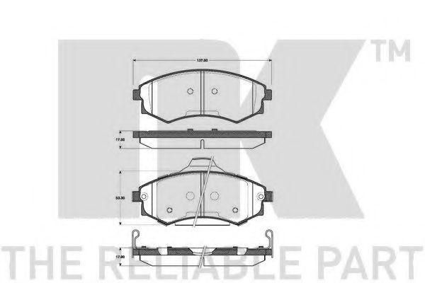 Тормозные колодки NK 223412