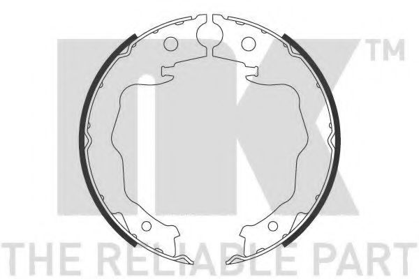 Тормозные колодки барабанные NK 2722777