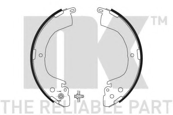 Тормозные колодки барабанные NK 2730605