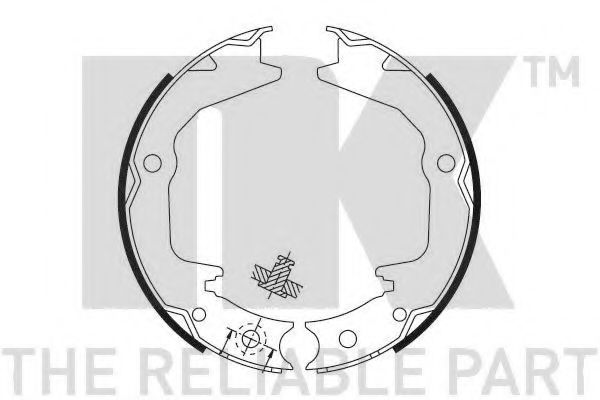 Тормозные колодки барабанные NK 2730674
