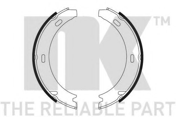 Тормозные колодки барабанные NK 2733412