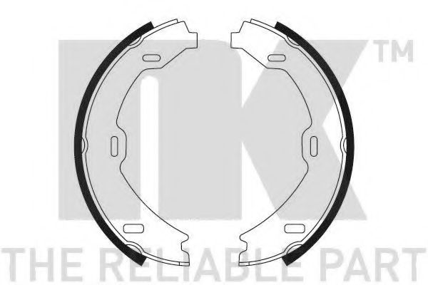 Тормозные колодки барабанные NK 2733714