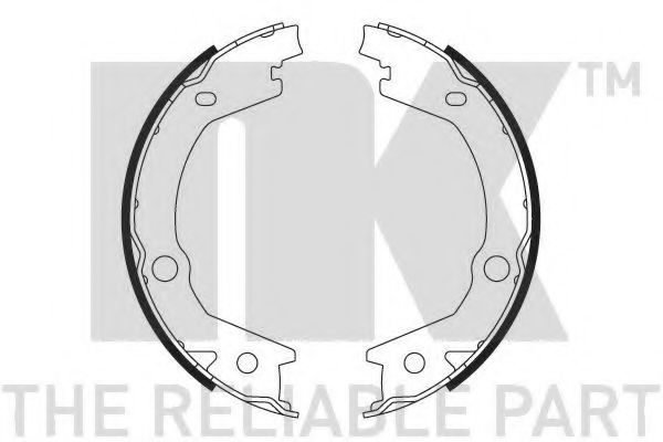 Тормозные колодки барабанные NK 2734745