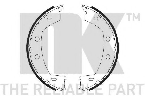 Тормозные колодки барабанные NK 2740768