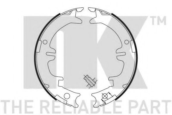Тормозные колодки барабанные NK 2745644