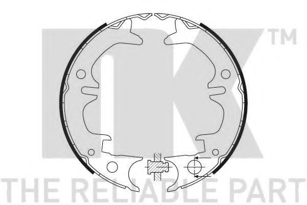 Тормозные колодки барабанные NK 2745651