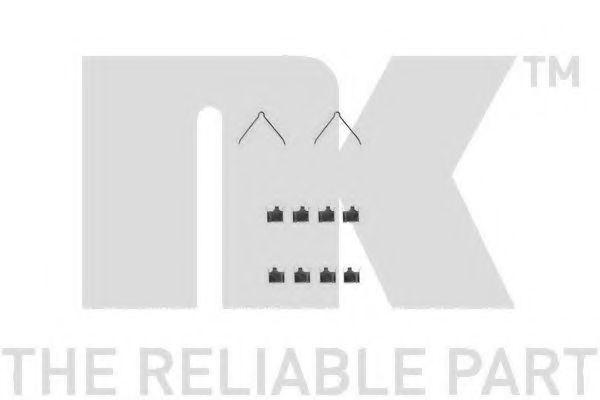 Скобы тормозных колодок NK 7932166