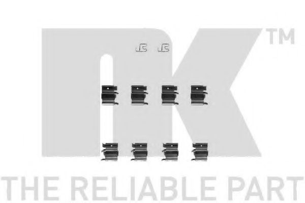 Скобы тормозных колодок NK 7932244