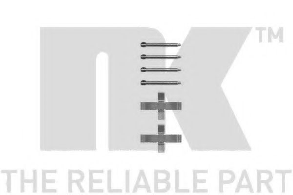 Скобы тормозных колодок NK 7933046