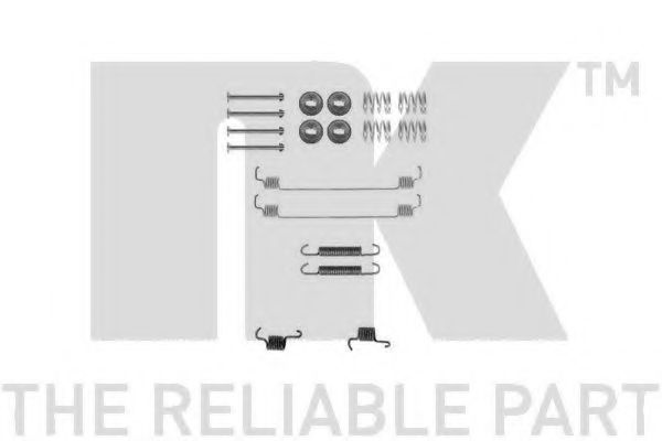 Ремкомплект барабанных колодок NK 7939777