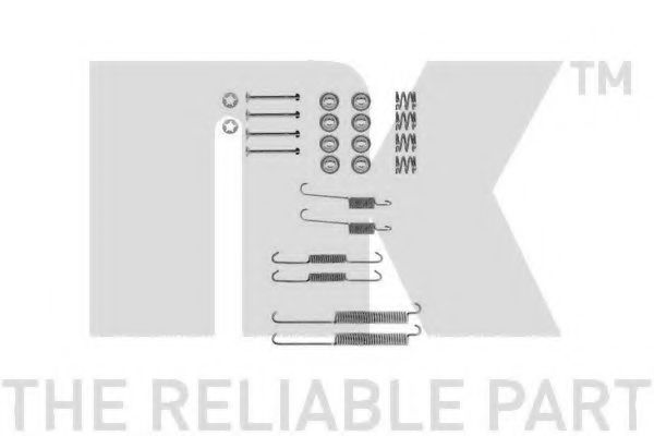 Ремкомплект барабанных колодок NK 7948678