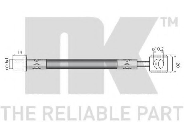 Тормозной шланг NK 853682