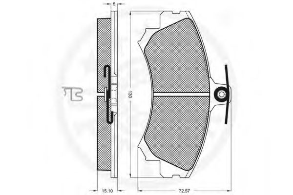 Тормозные колодки OPTIMAL 10074