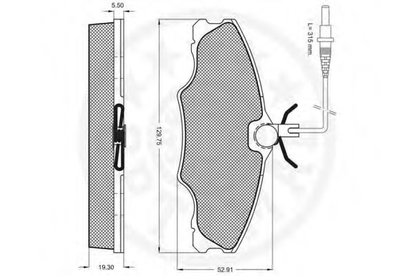 Тормозные колодки OPTIMAL 10090