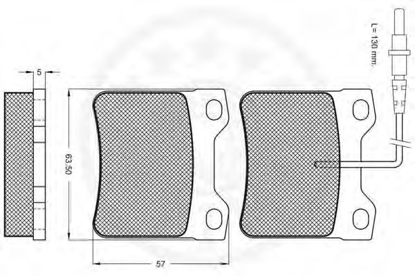 Тормозные колодки OPTIMAL 10096