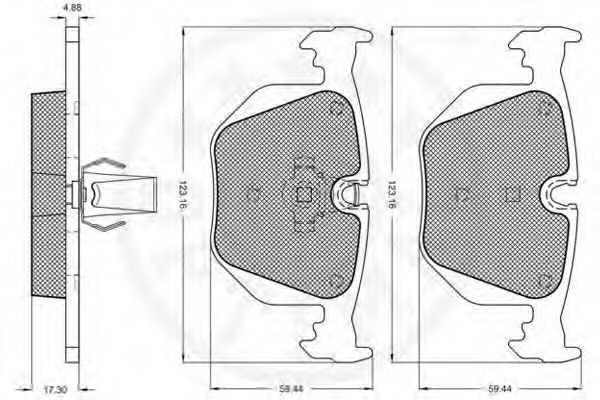 Тормозные колодки OPTIMAL 10101