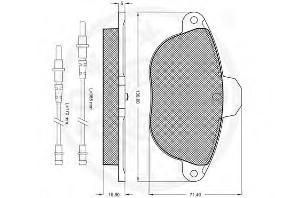 Тормозные колодки OPTIMAL 10102