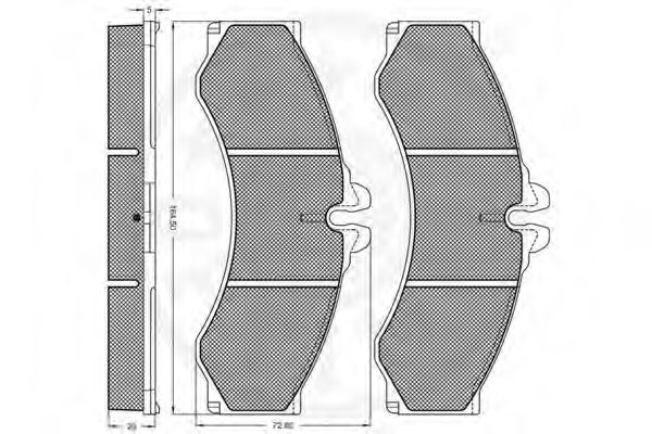Тормозные колодки OPTIMAL 10119