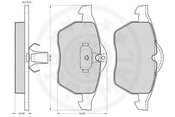 Тормозные колодки OPTIMAL 10124