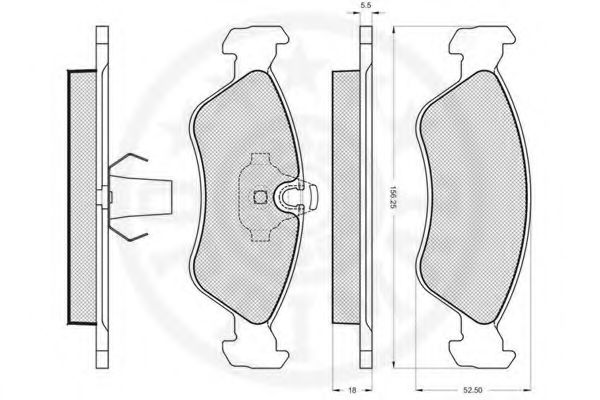 Тормозные колодки OPTIMAL 10149