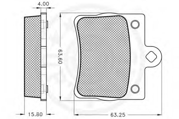 Тормозные колодки OPTIMAL 10169