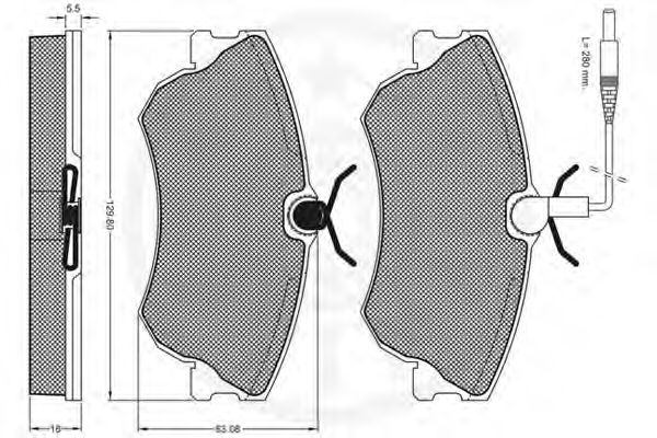 Тормозные колодки OPTIMAL 10181