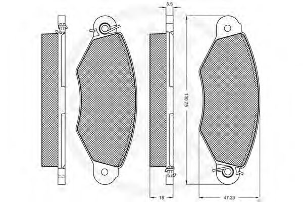 Тормозные колодки OPTIMAL 10193