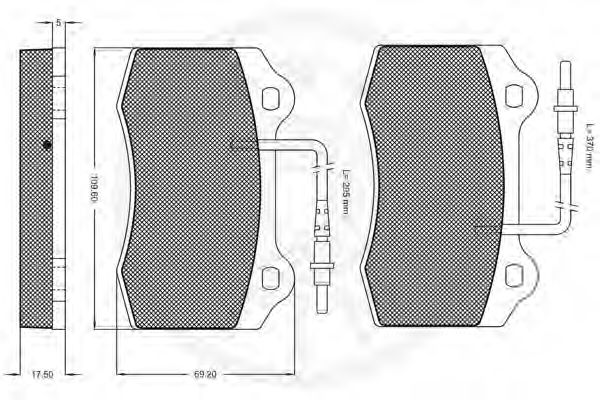 Тормозные колодки OPTIMAL 10204